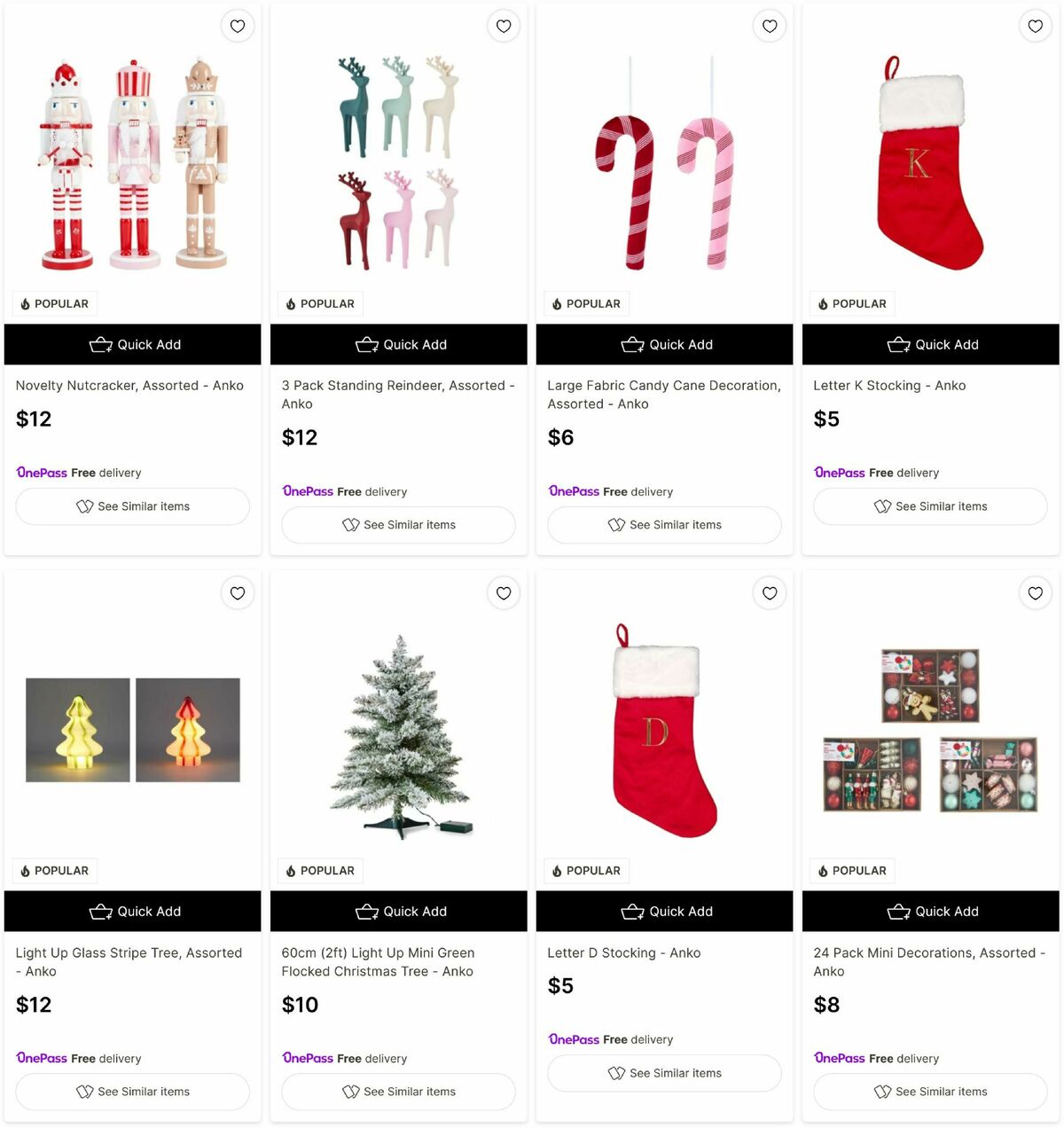 Target Catalogues from 24 November