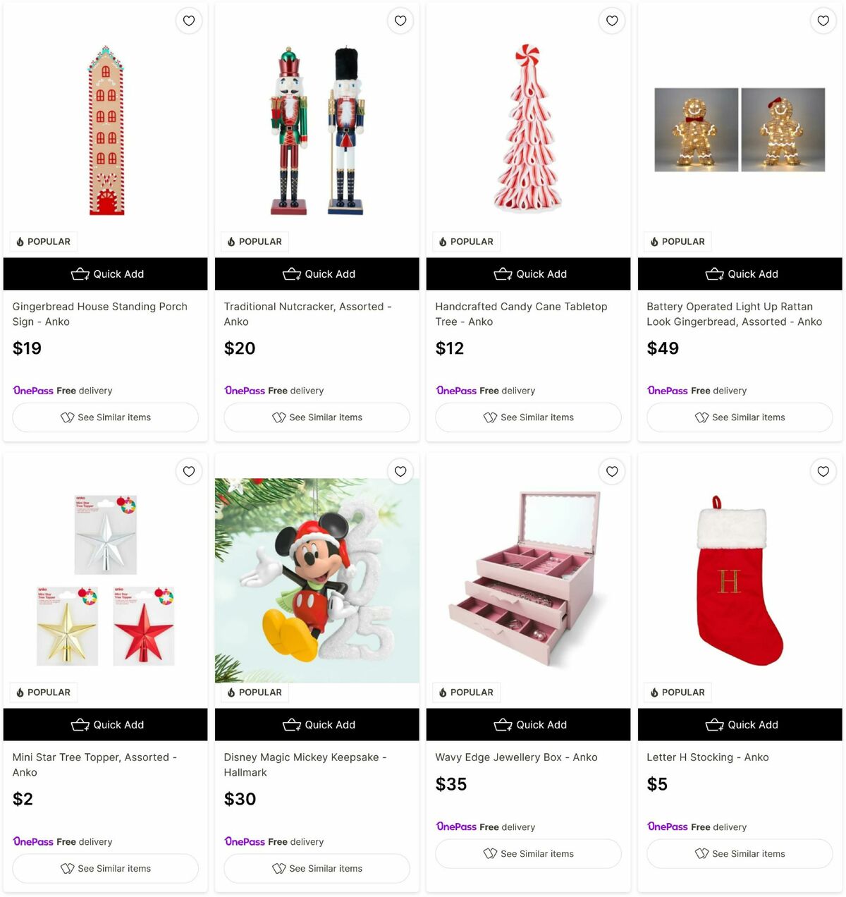 Target Catalogues from 24 November