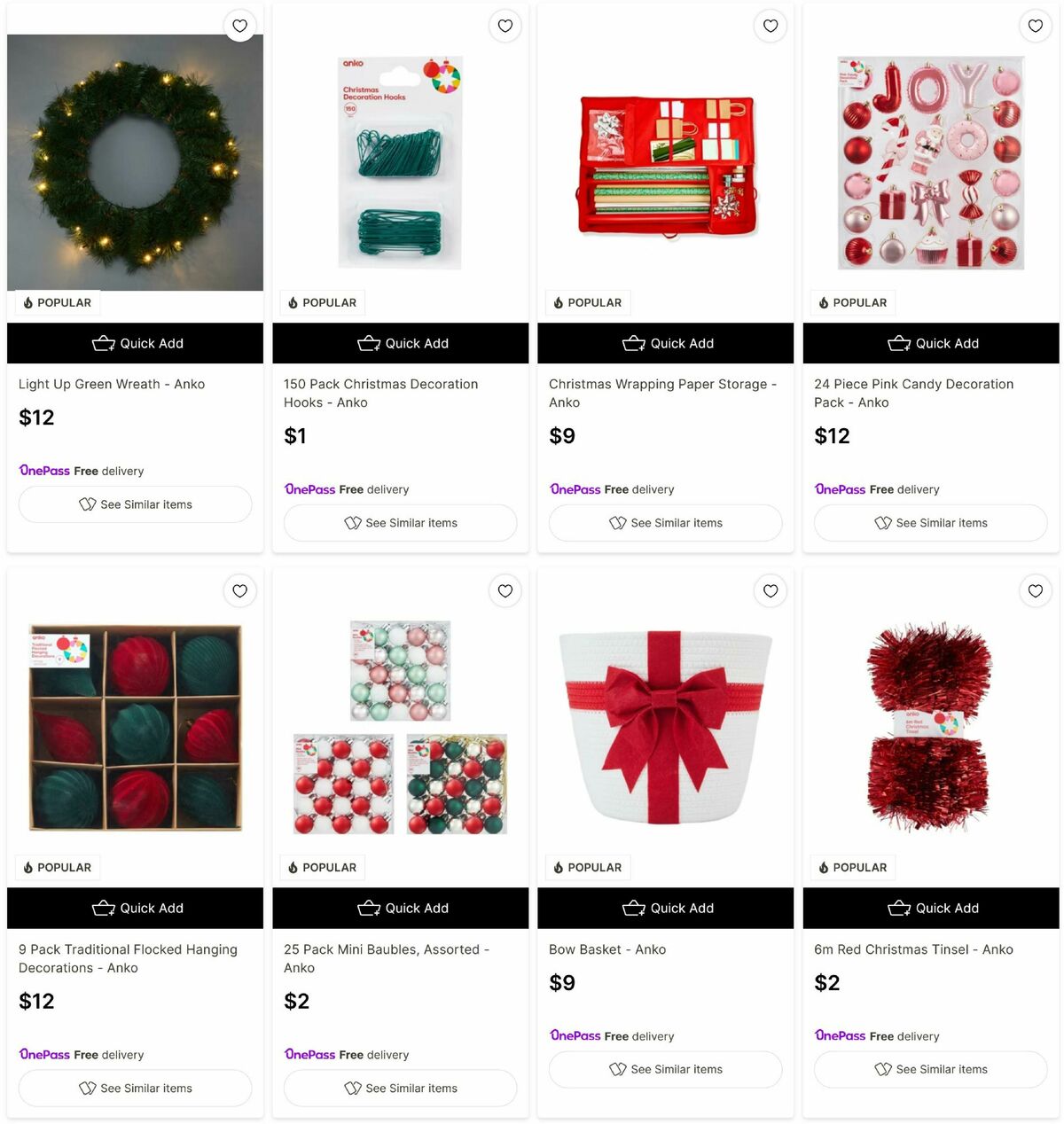 Target Catalogues from 24 November