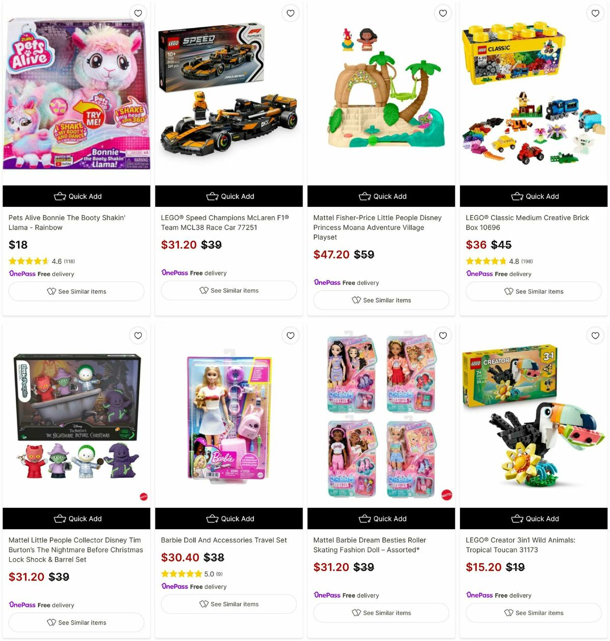 Target Catalogues from 1 December