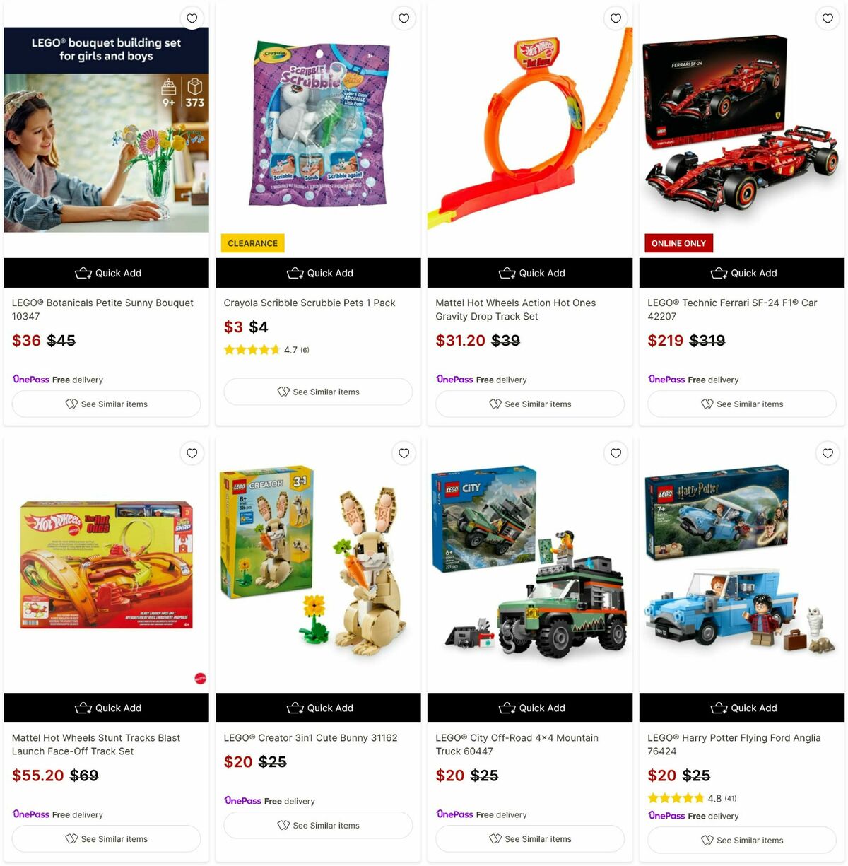 Target Catalogues from 1 December