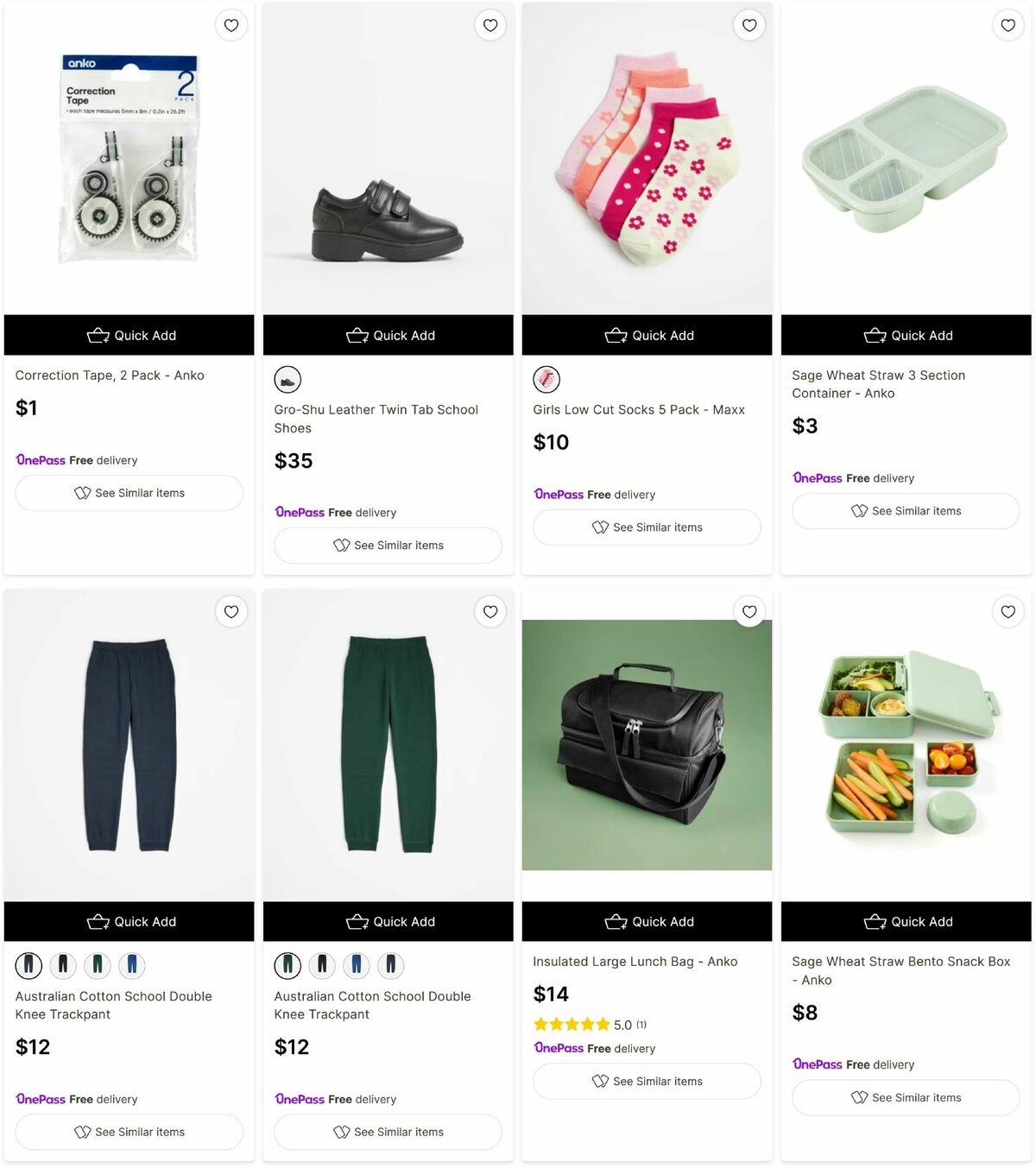 Target Catalogues from 5 January