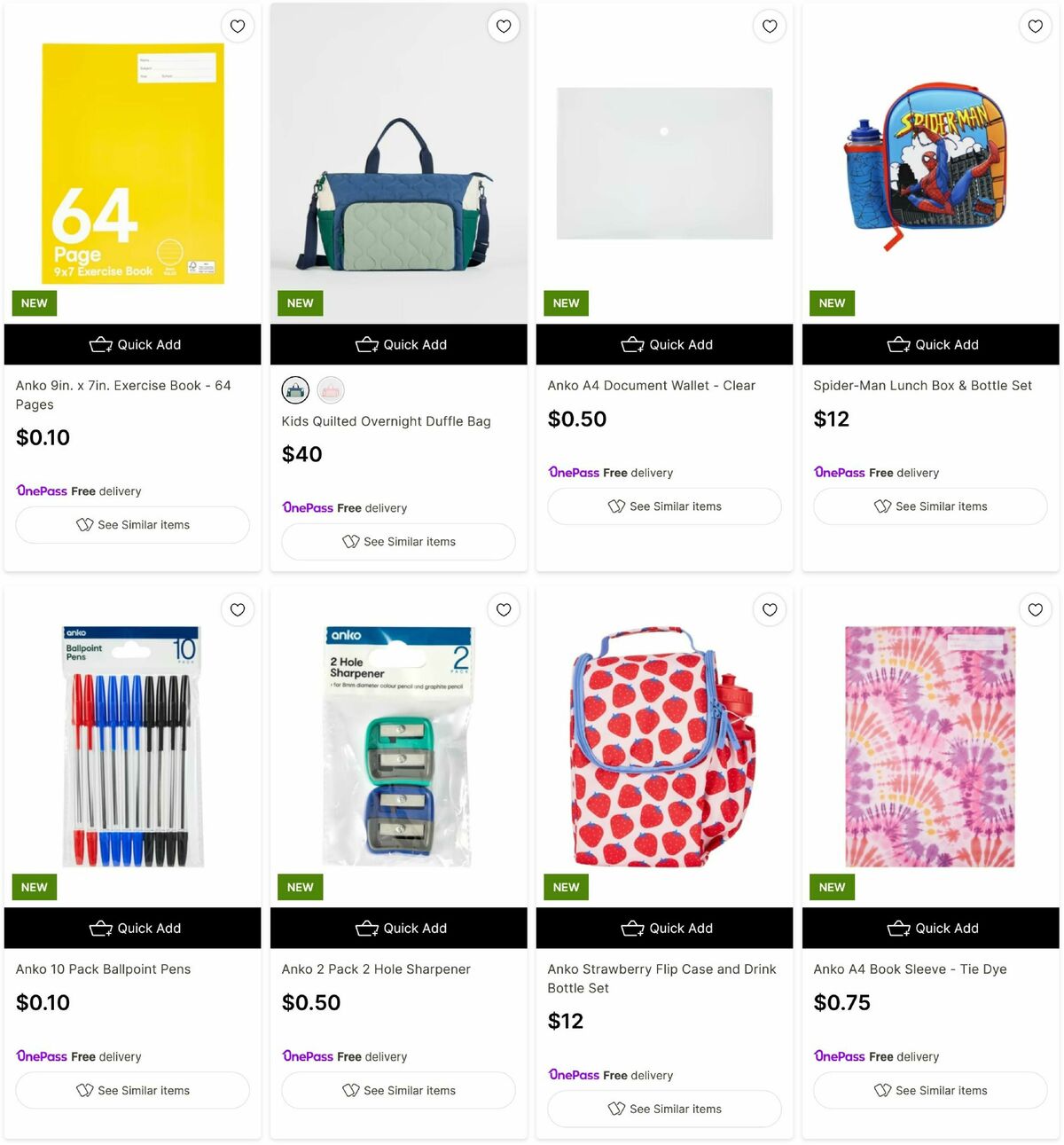 Target Catalogues from 5 January