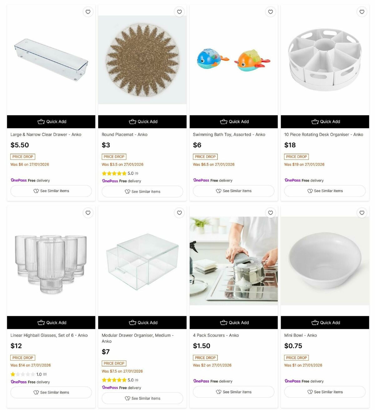 Target Catalogues from 11 February