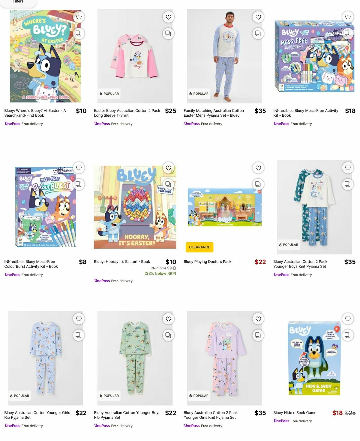 Target Catalogues from 3 March
