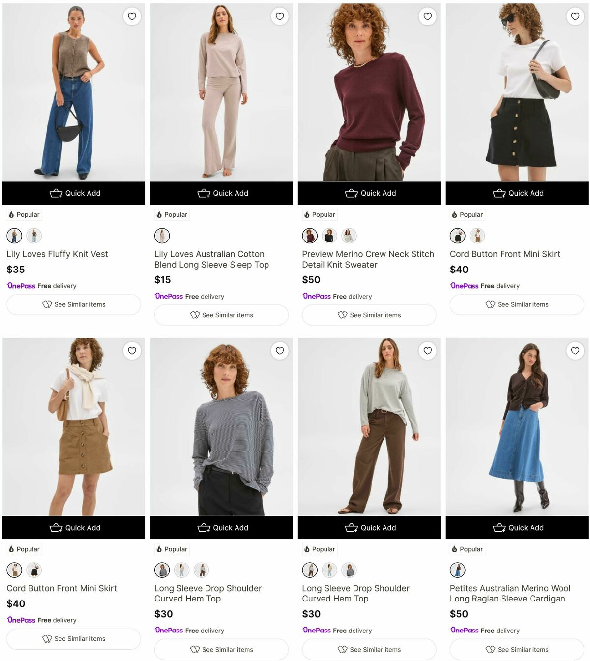 Target Catalogues from 30 March