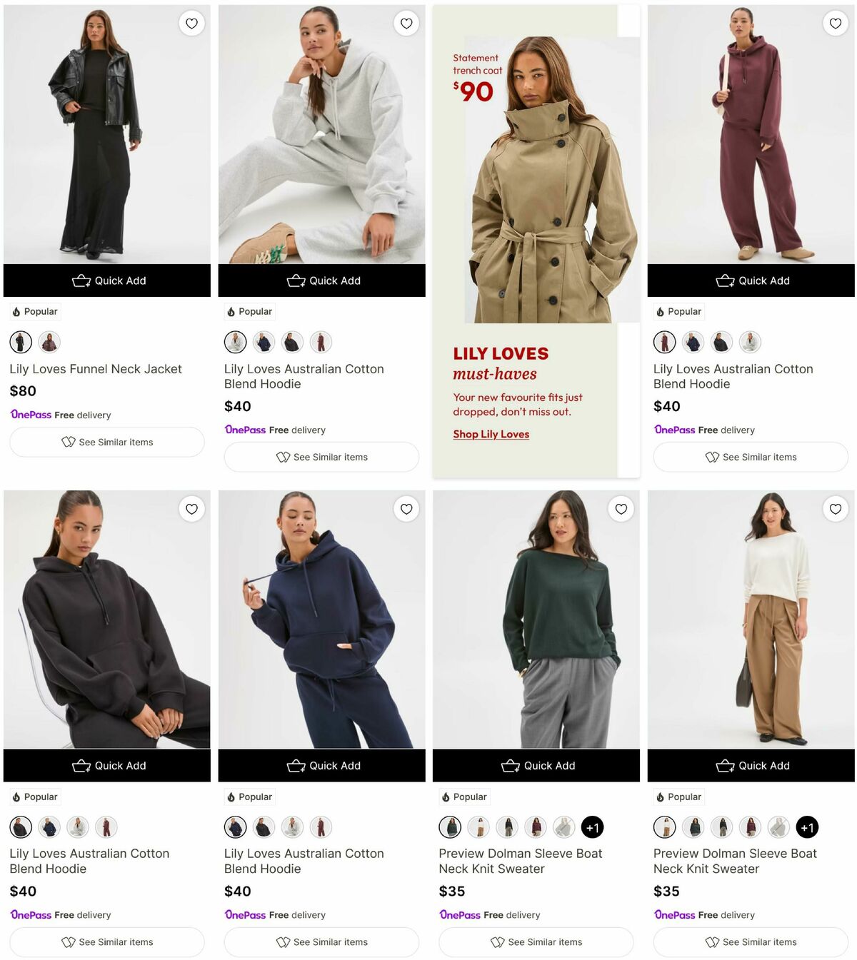 Target Catalogues from 30 March