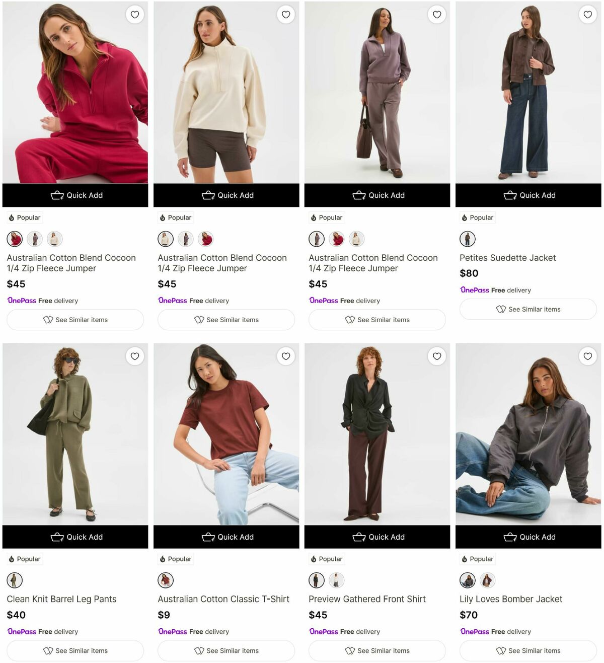 Target Catalogues from 30 March