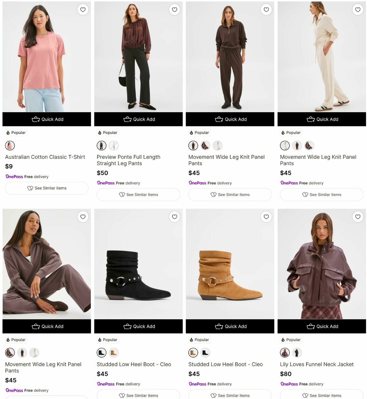 Target Catalogues from 30 March