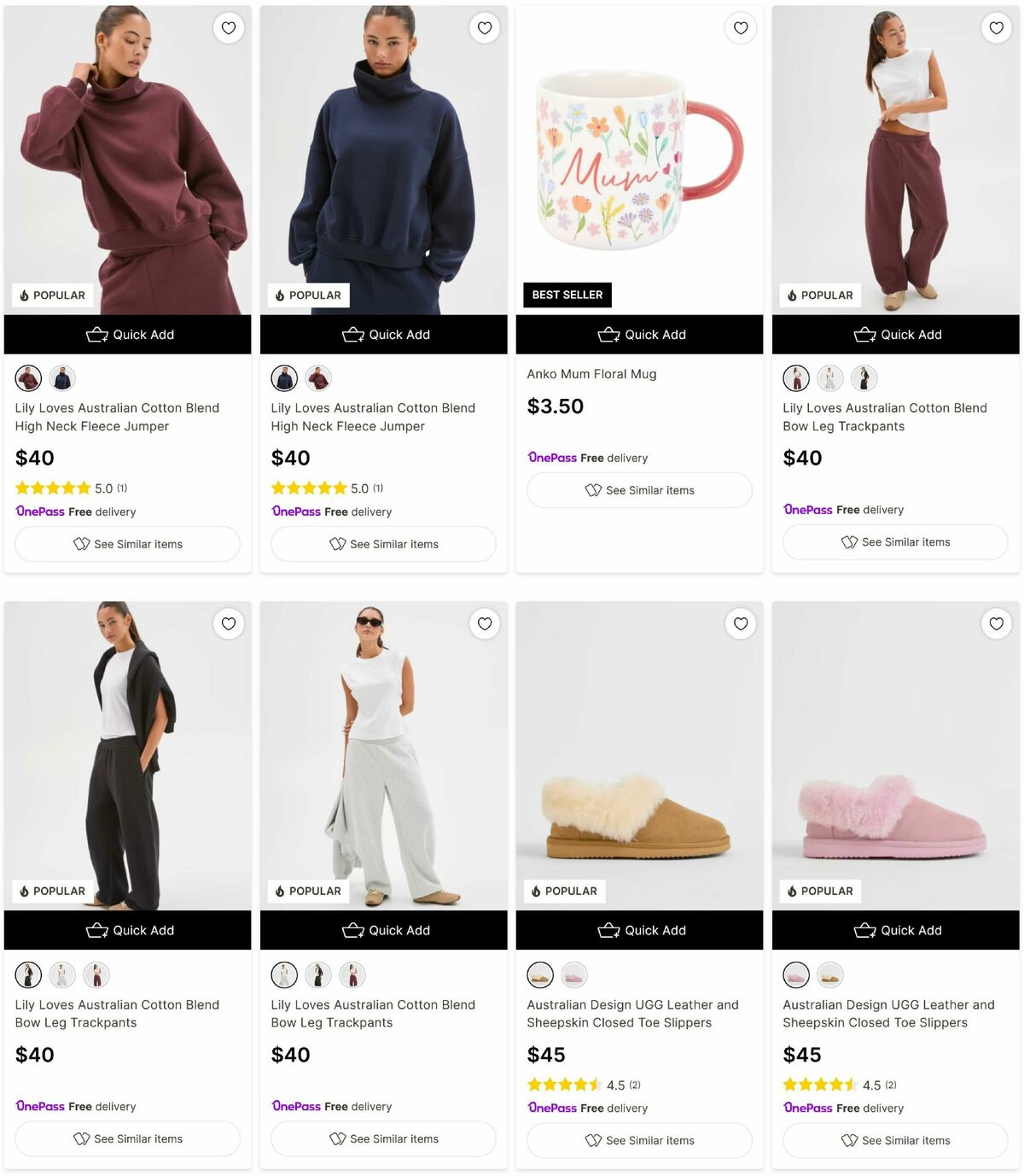 Target Catalogues from 27 April