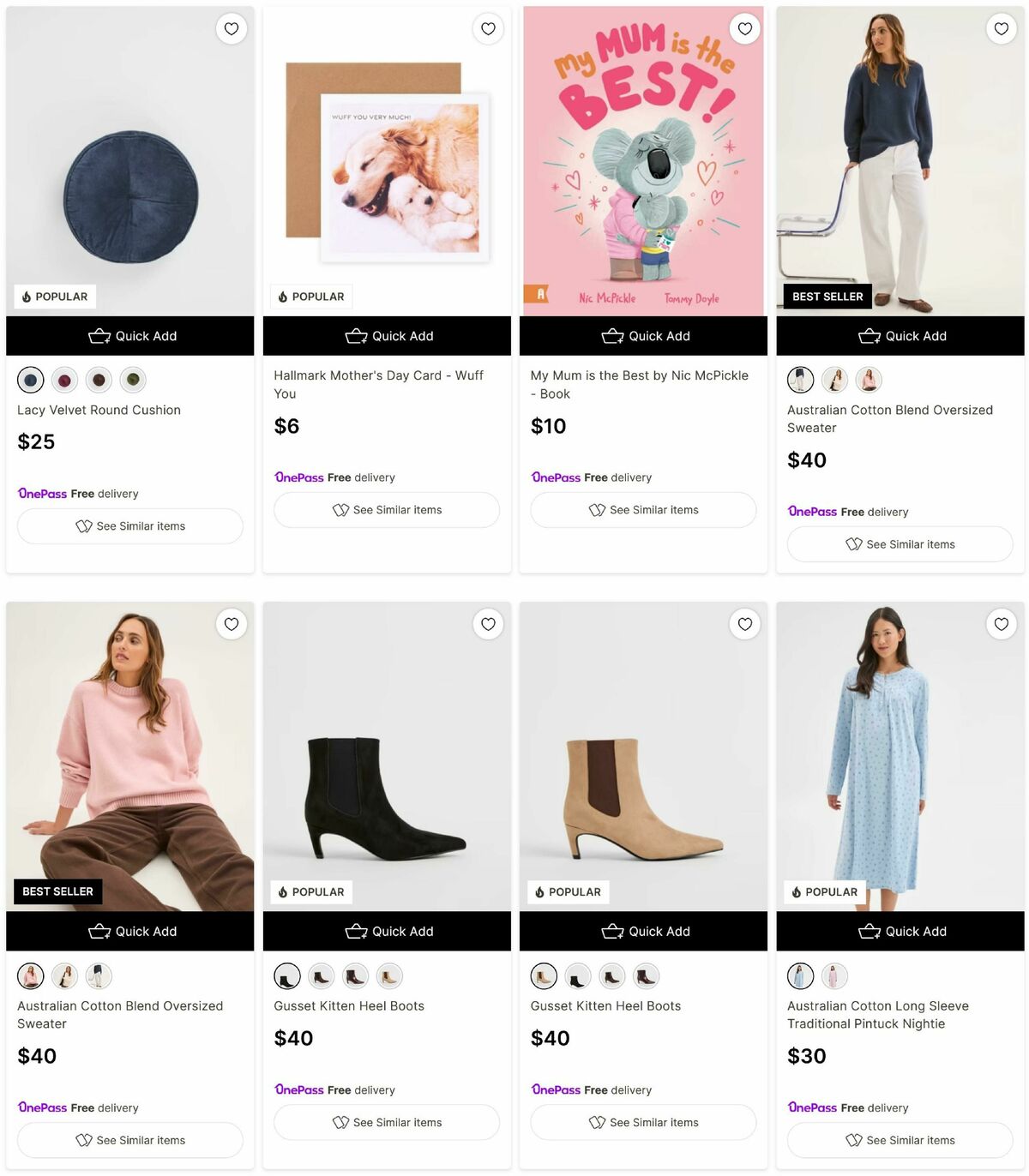 Target Catalogues from 27 April