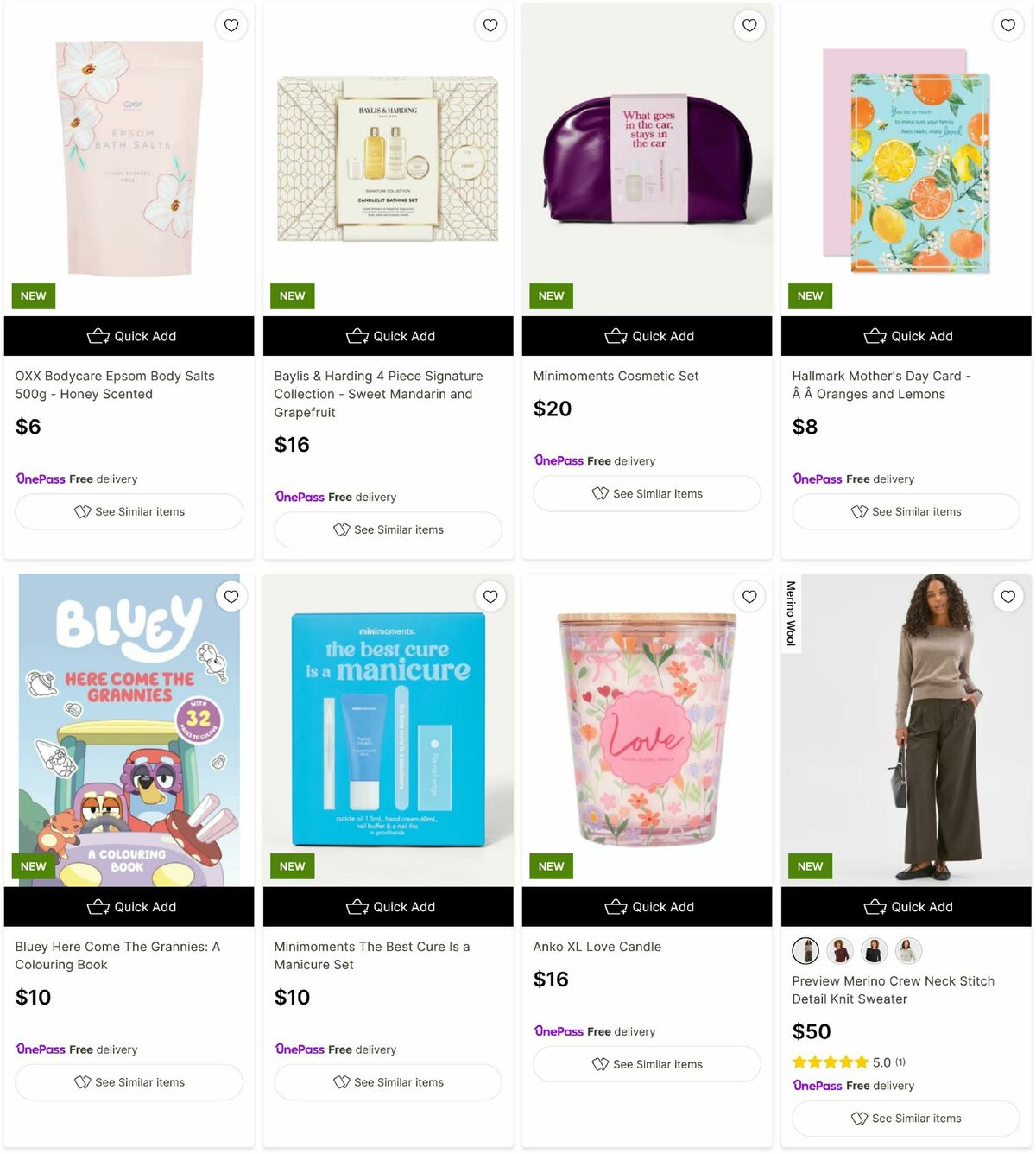 Target Catalogues from 27 April