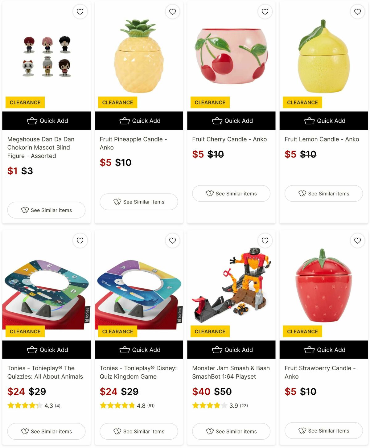 Target Catalogues from 10 June