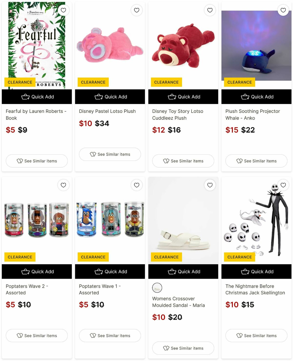Target Catalogues from 10 June