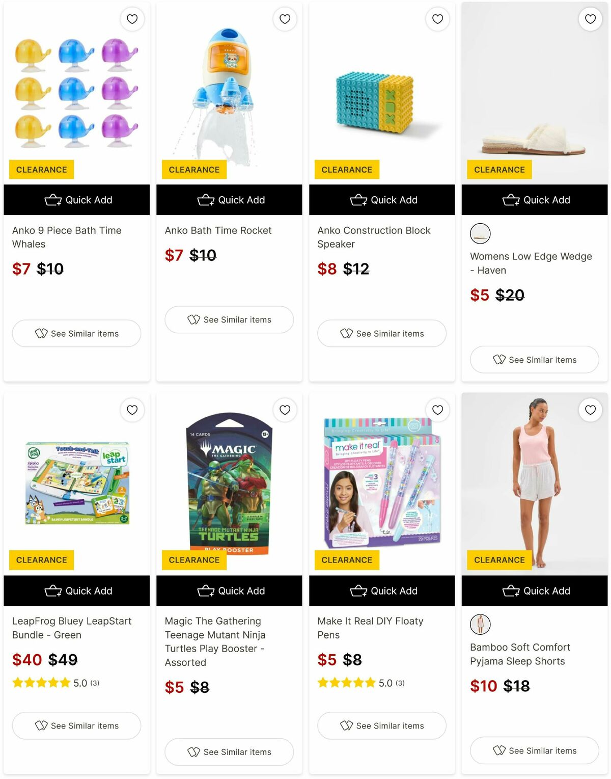 Target Catalogues from 10 June