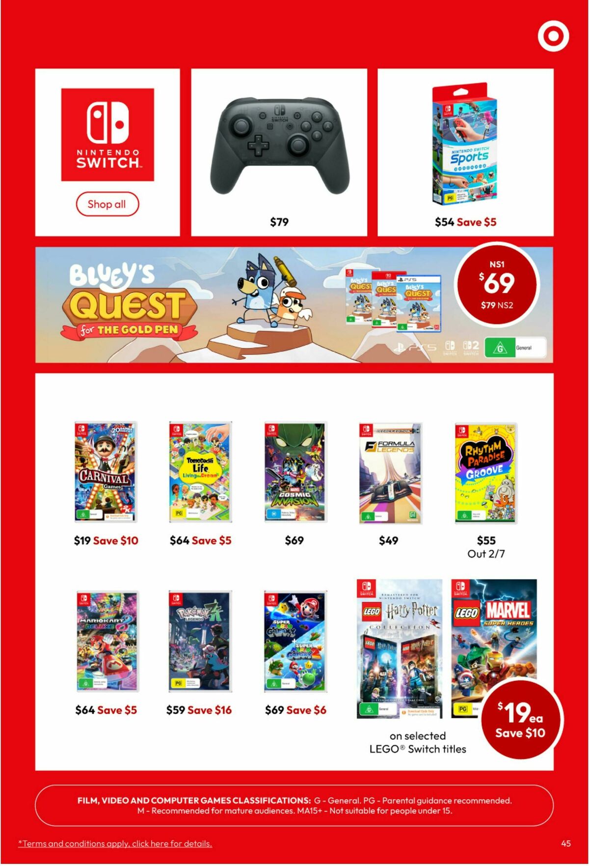 Target Catalogues from 24 June