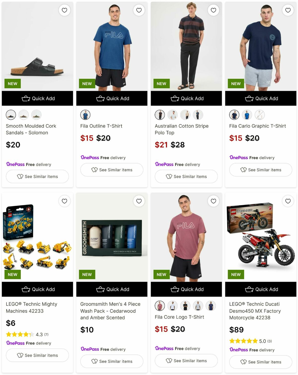 Target Catalogues from 25 August