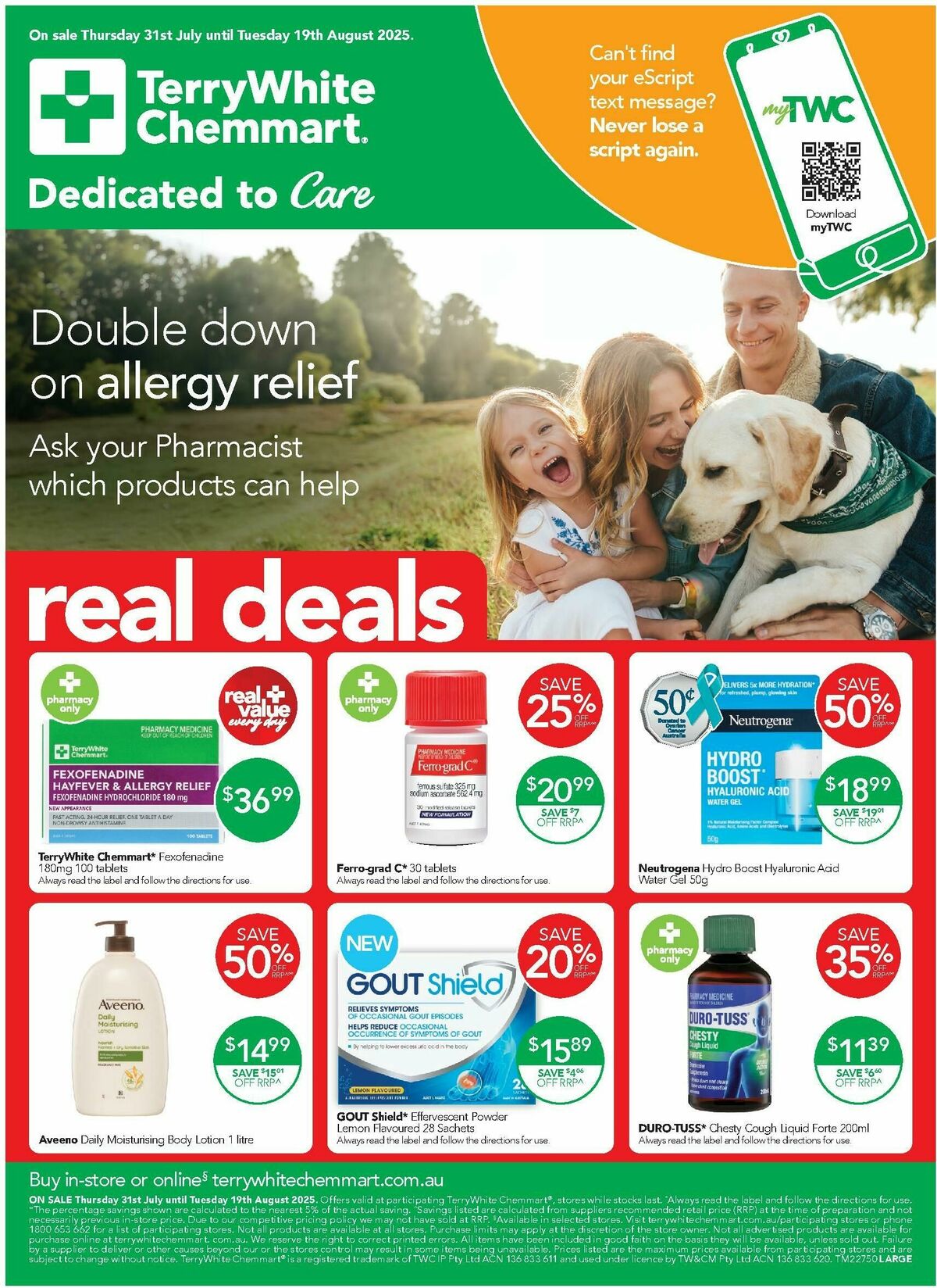 TerryWhite Chemmart Catalogues from 31 July