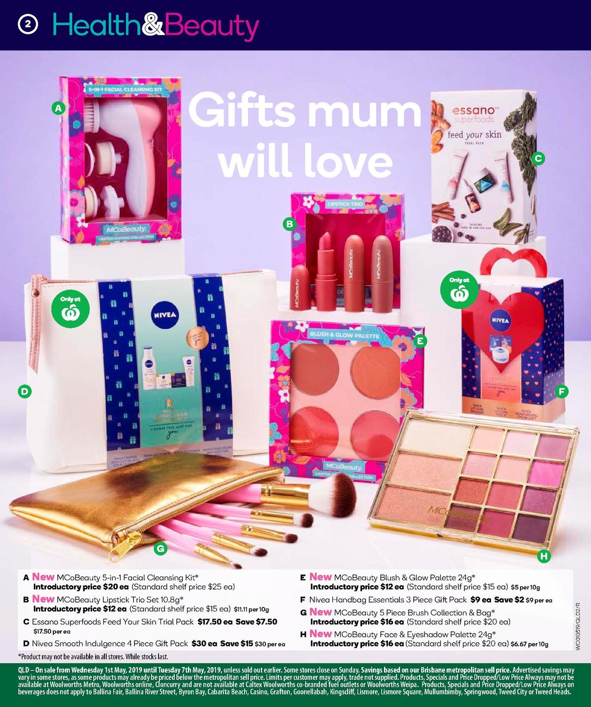 Woolworths Health & Beauty Catalogues from 1 May