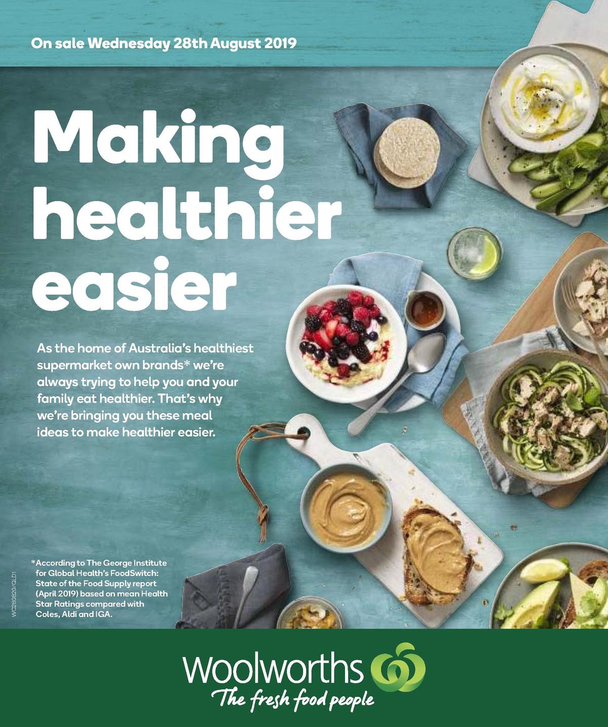 Woolworths Making Healthier Easier Catalogues from 28 August