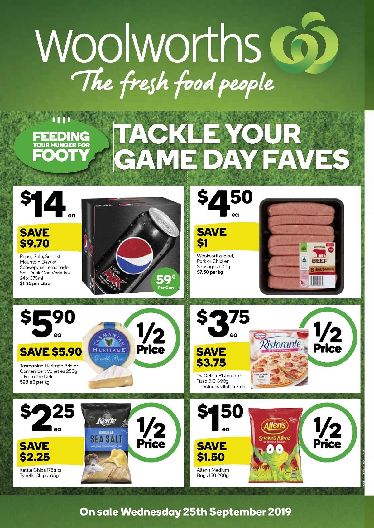 Woolworths Catalogues from 25 September