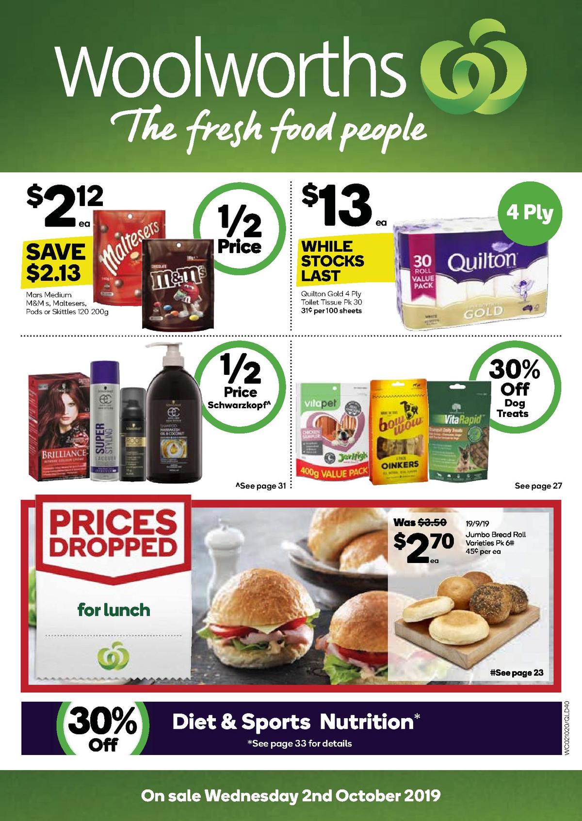 Woolworths Catalogues from 2 October