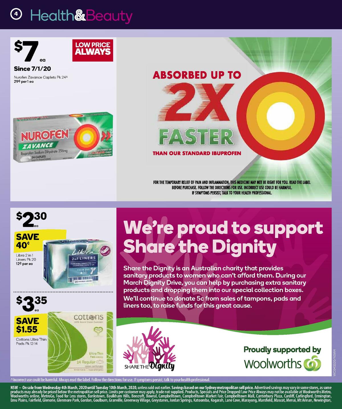 Woolworths Health & Beauty Catalogues from 4 March