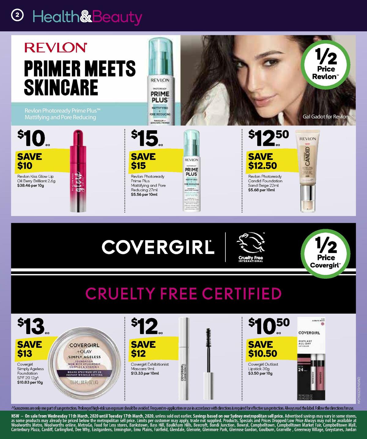 Woolworths Health & Beauty Catalogues from 11 March