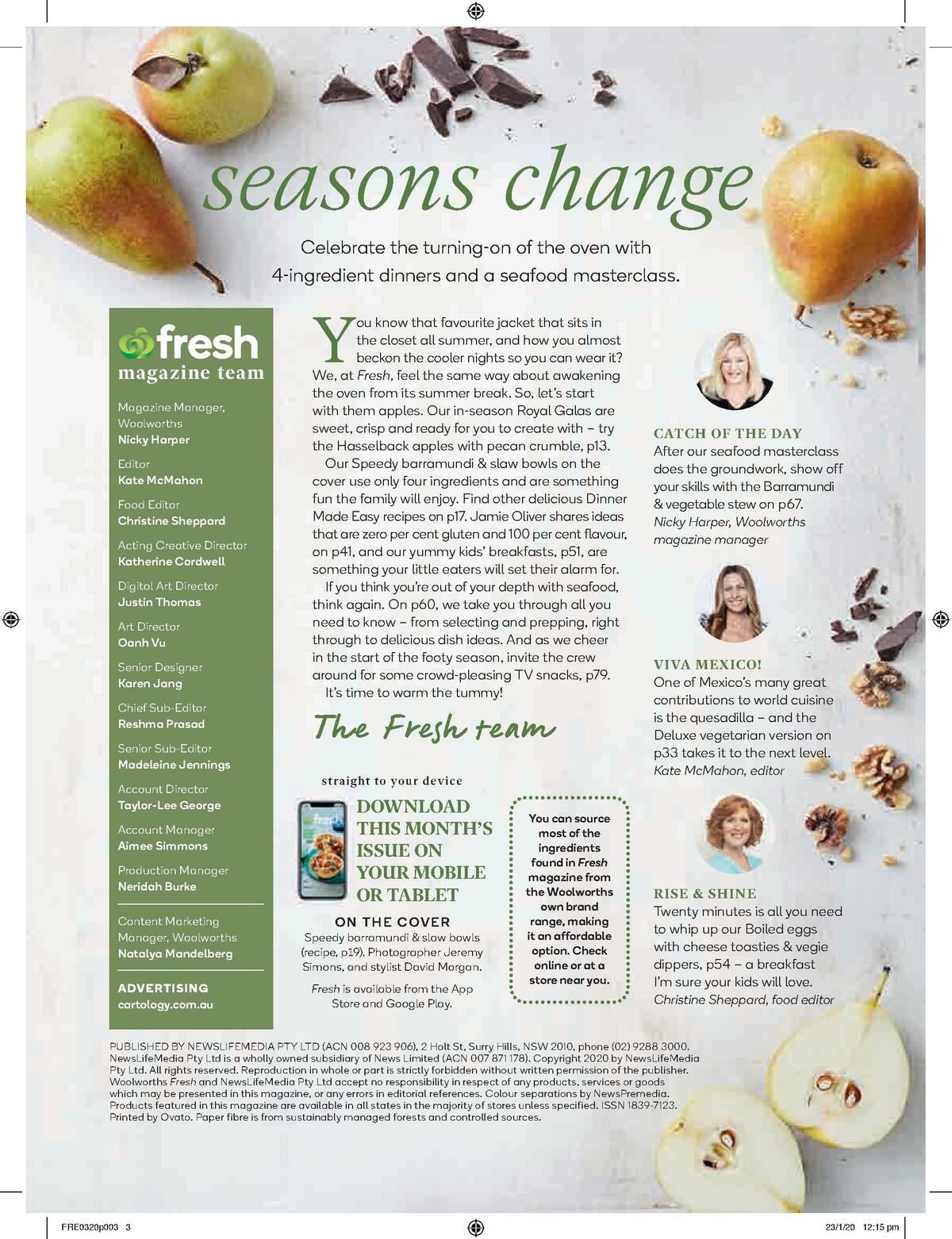 Woolworths Magazine March Catalogues from 1 March