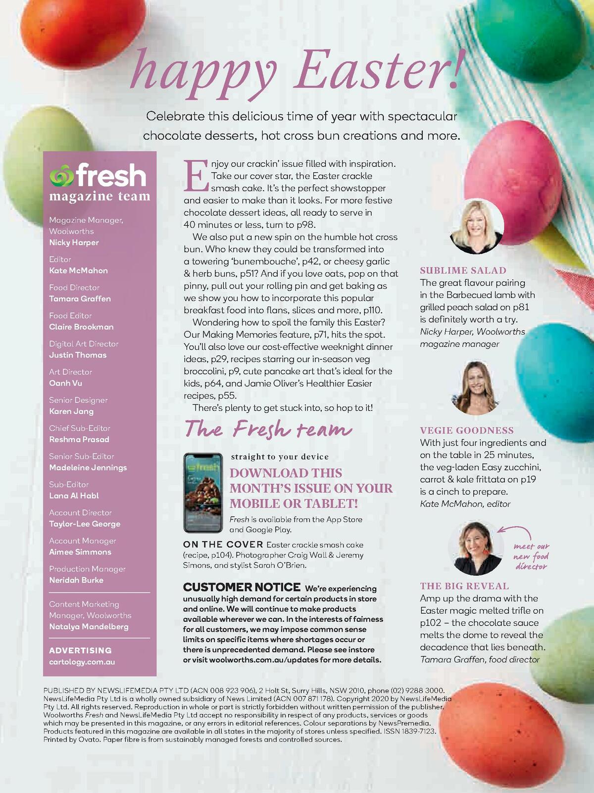 Woolworths Magazine April Catalogues from 1 April
