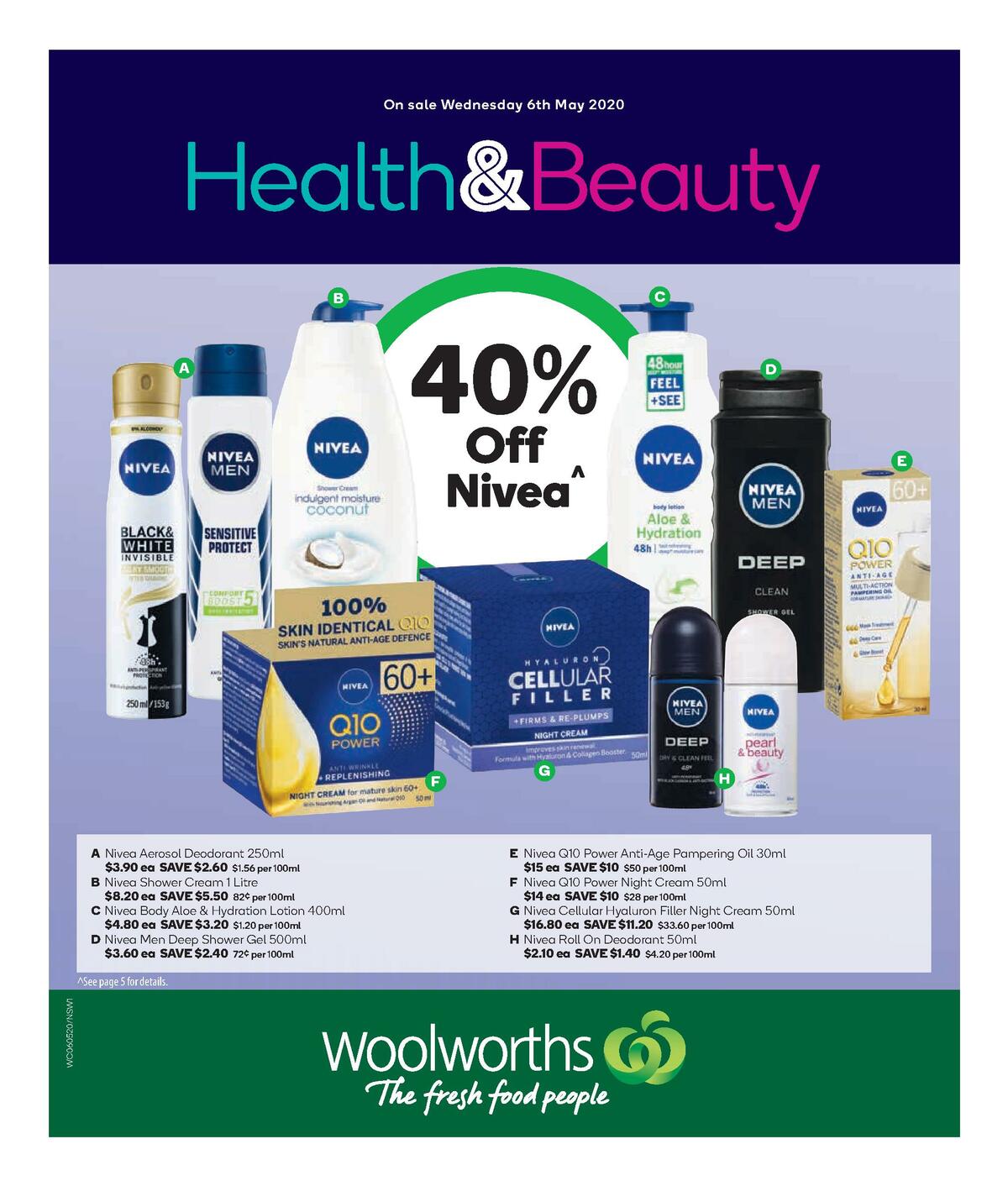 Woolworths Health & Beauty Catalogues from 6 May
