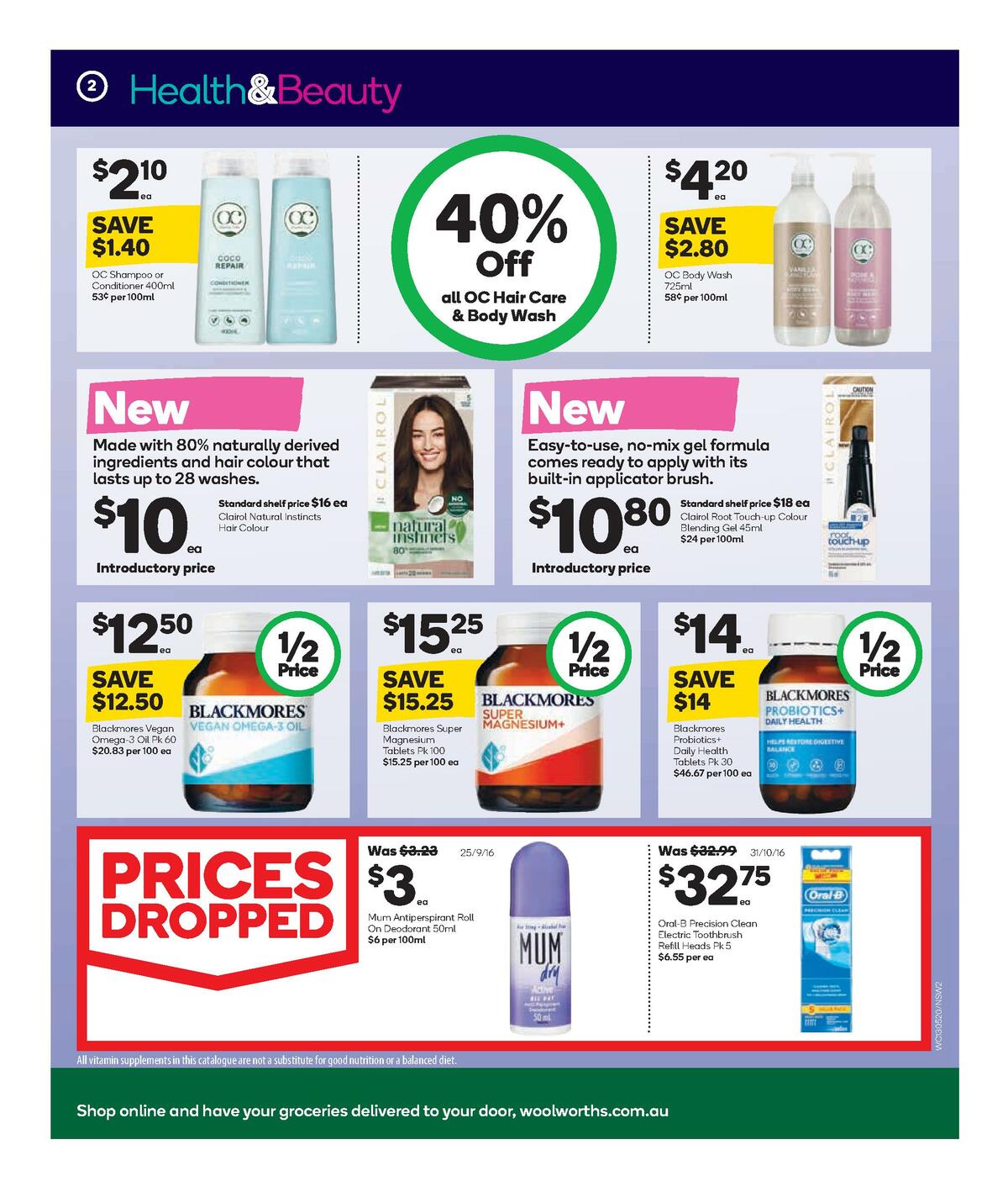 Woolworths Health & Beauty Catalogues from 13 May