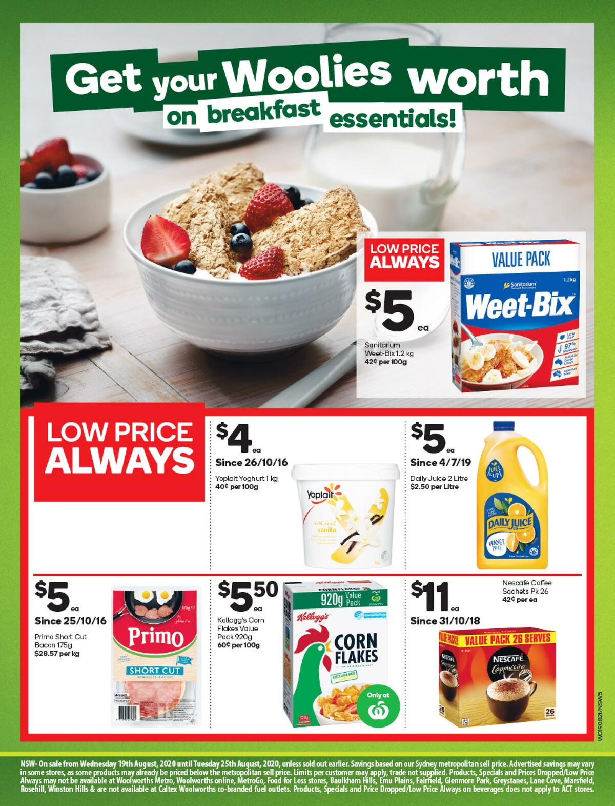 Woolworths Catalogues from 19 August