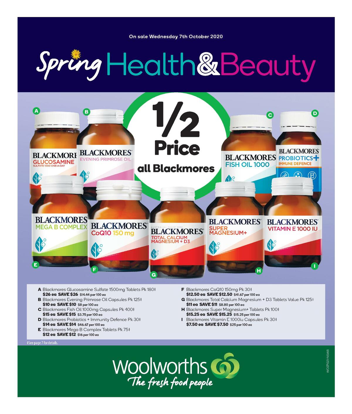 Woolworths Health & Beauty Catalogues from 7 October