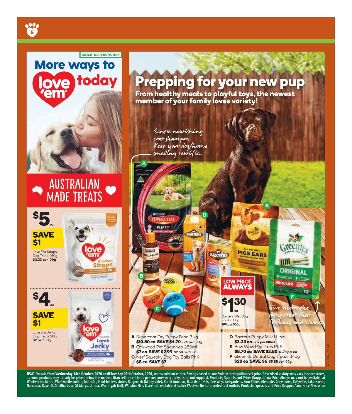 Woolworths Pet Catalogues from 14 October