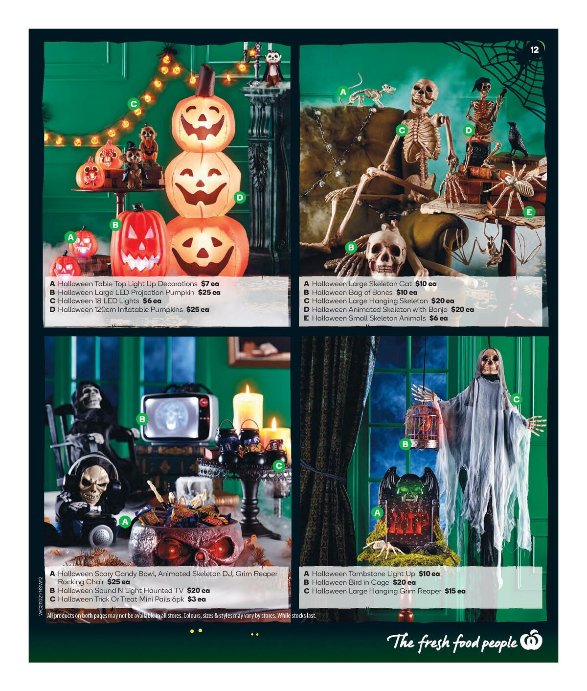 Woolworths Happy Halloween Catalogues from 21 October