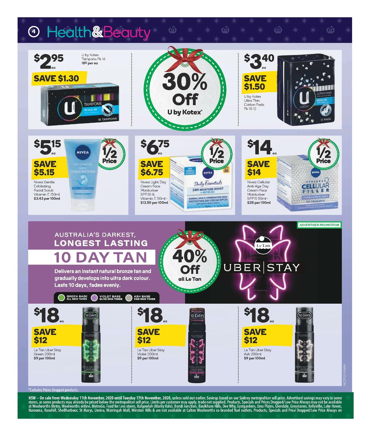 Woolworths Health & Beauty Catalogues from 11 November