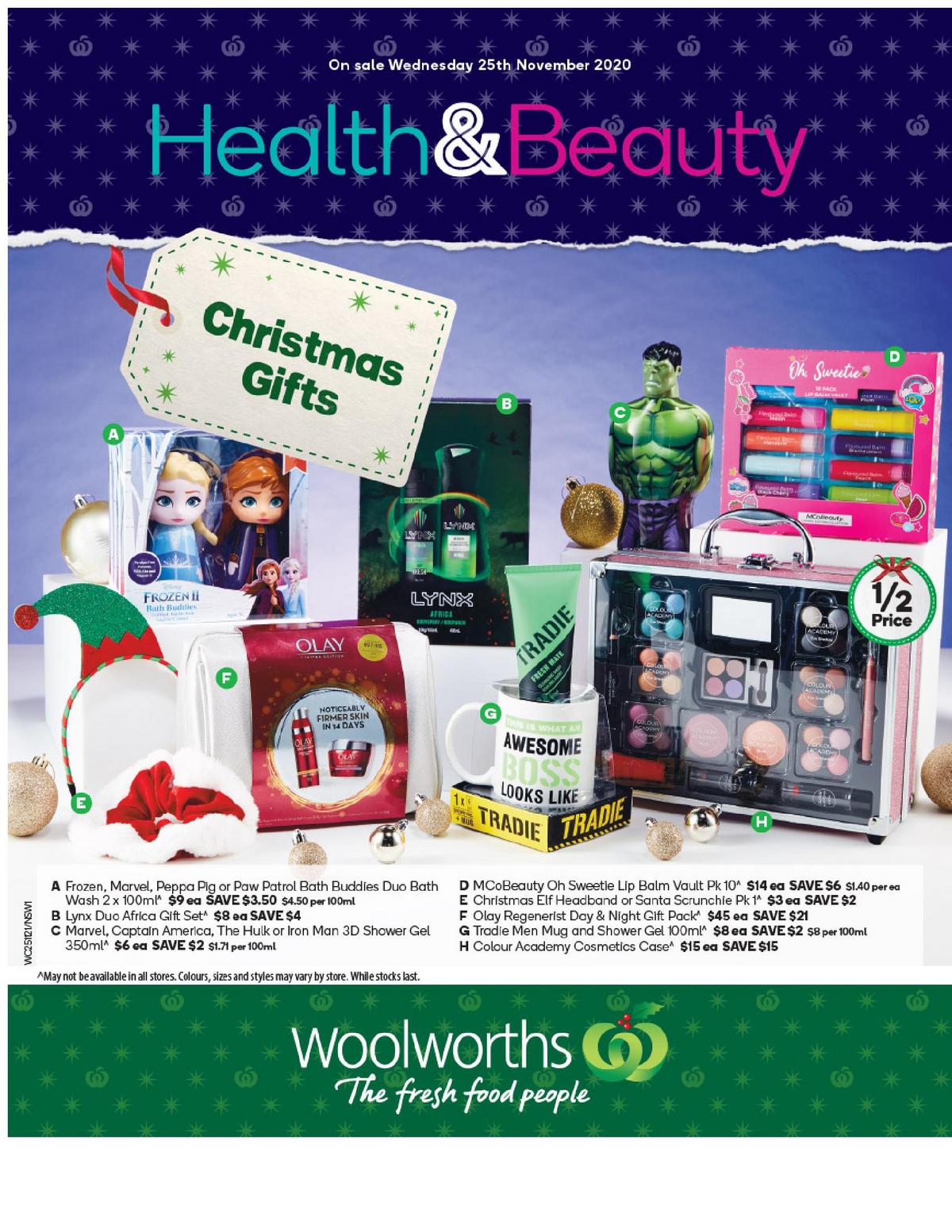 Woolworths Health & Beauty Catalogues from 25 November
