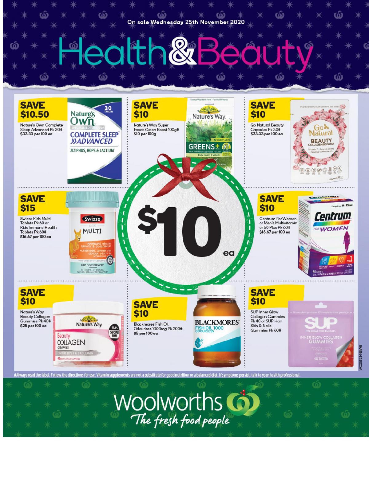 Woolworths Health & Beauty Catalogues from 25 November