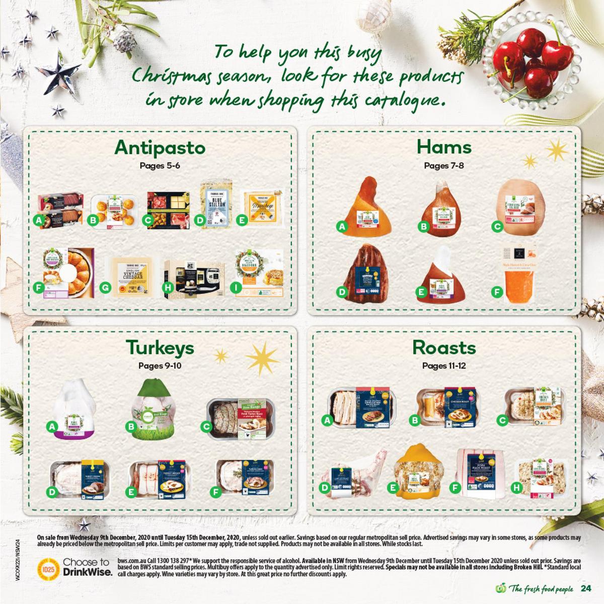 Woolworths Christmas Inspiration Guide Catalogues from 9 December