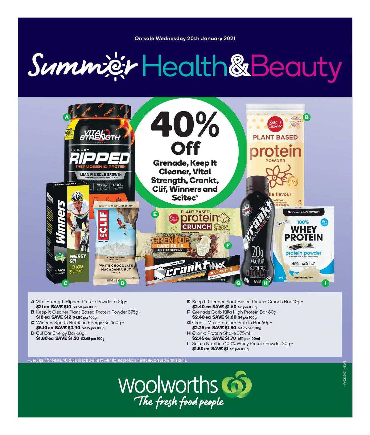 Woolworths Health & Beauty Catalogues from 20 January