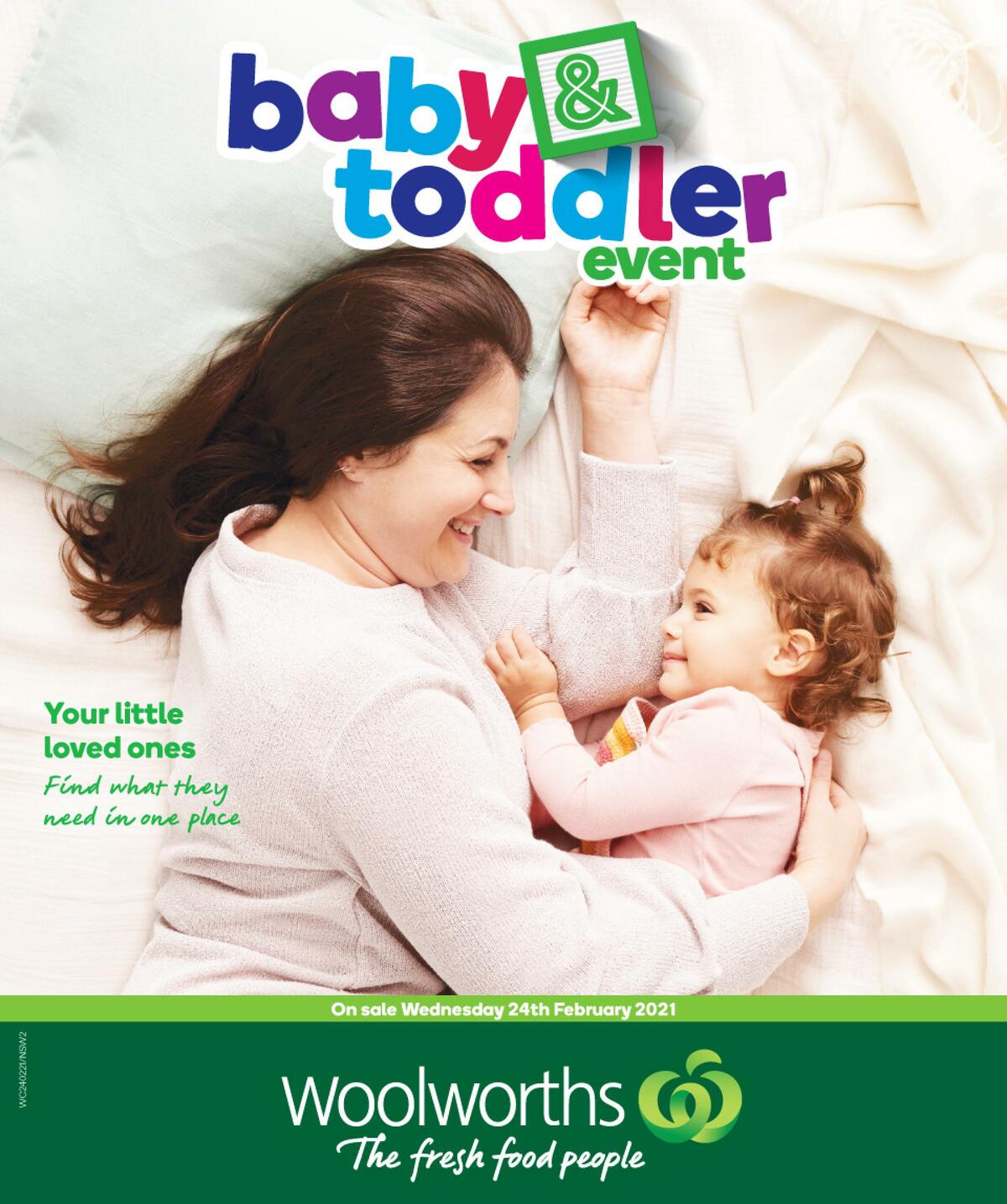 Woolworths Baby & Toddler Event Catalogues from 24 February