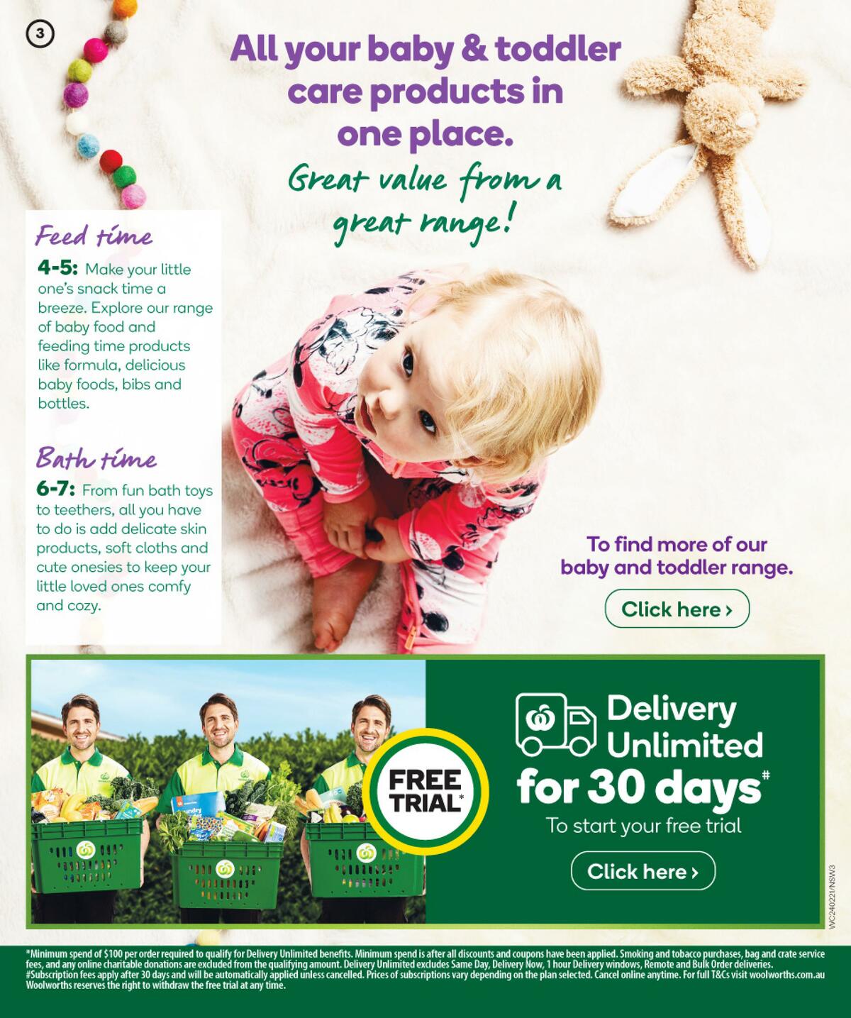 Woolworths Baby & Toddler Event Catalogues from 24 February