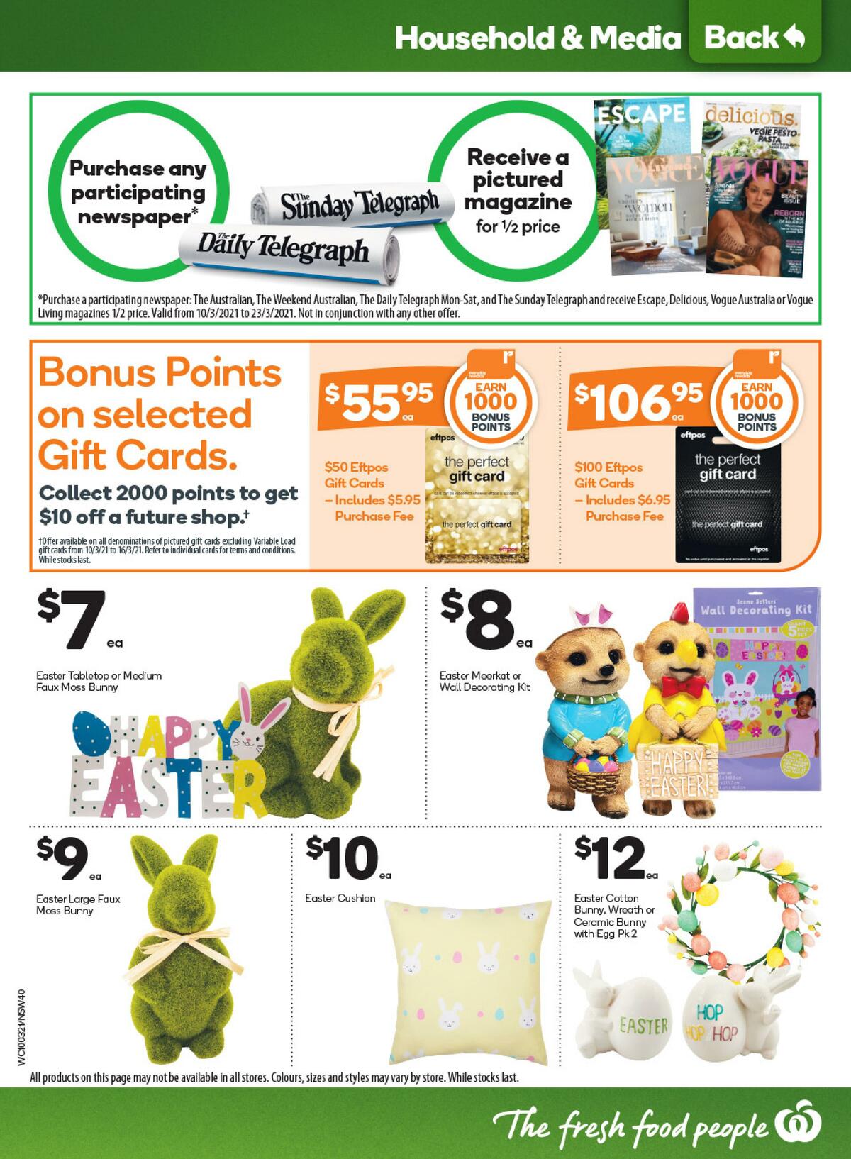 Woolworths Catalogues from 10 March