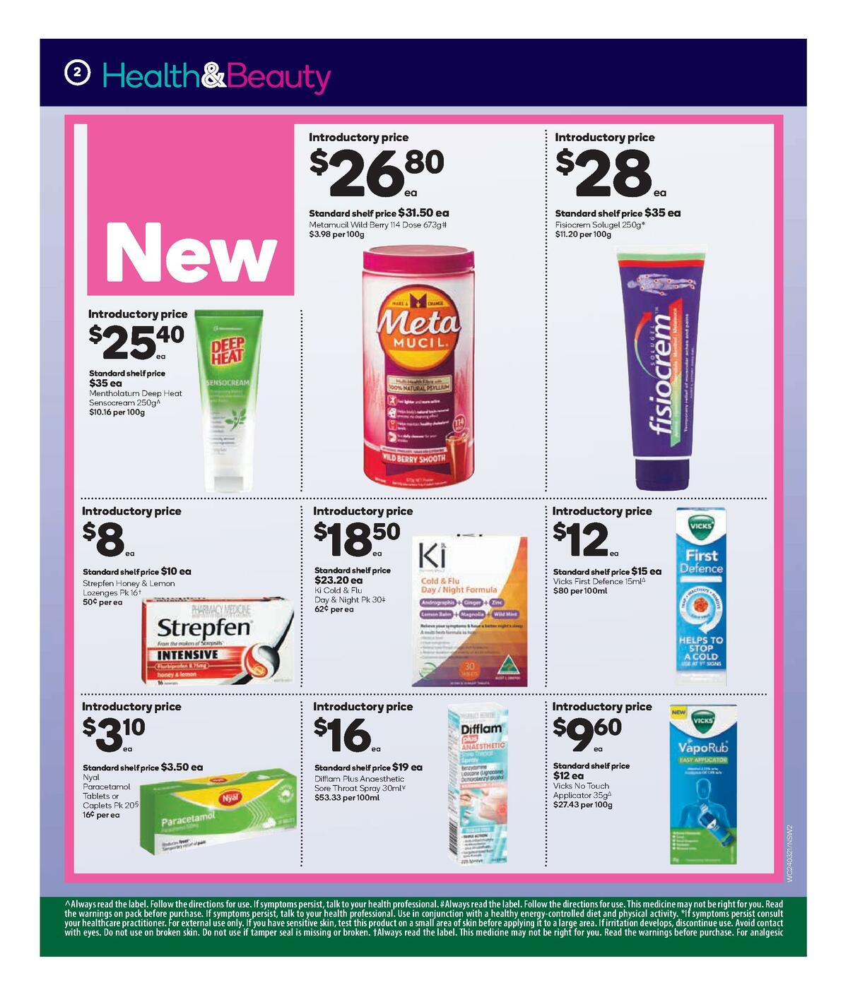 Woolworths Health & Beauty Catalogues from 24 March