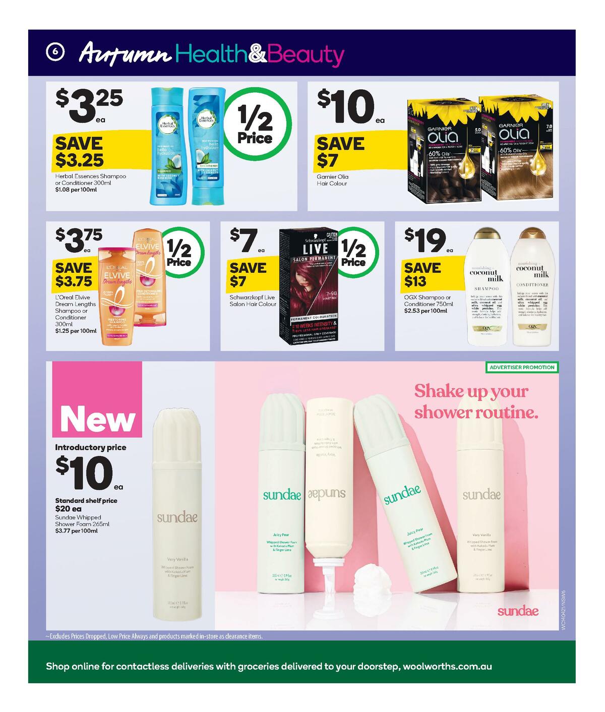 Woolworths Health & Beauty Catalogues from 14 April