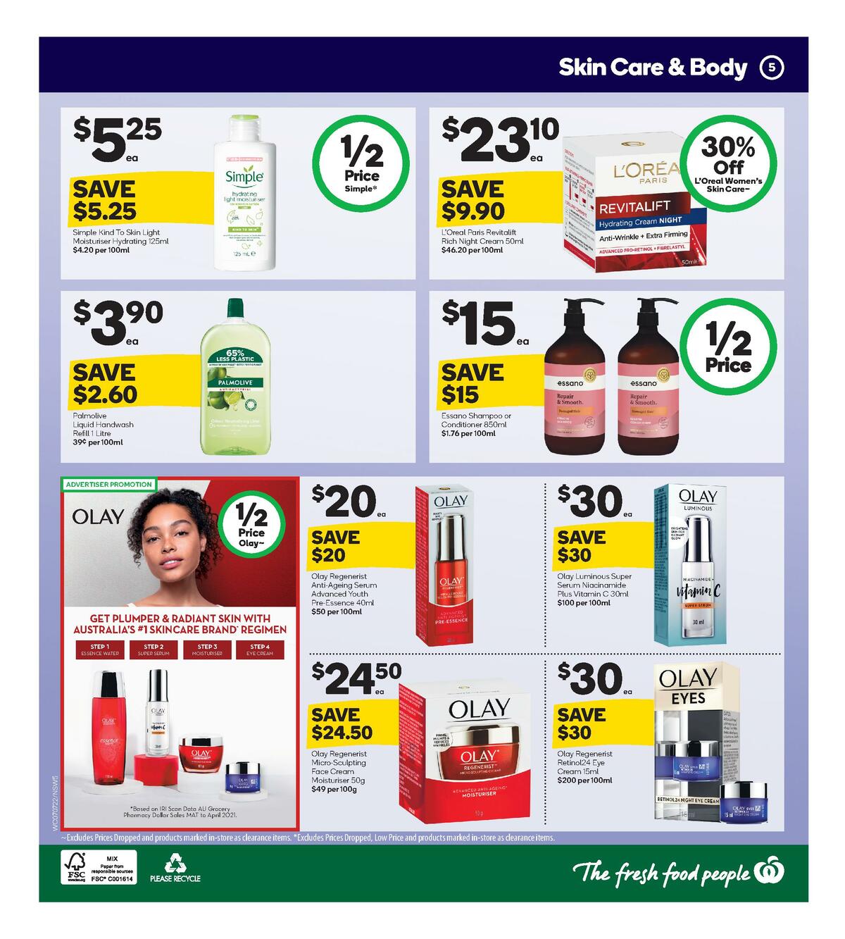 Woolworths Health & Beauty Catalogues from 7 July