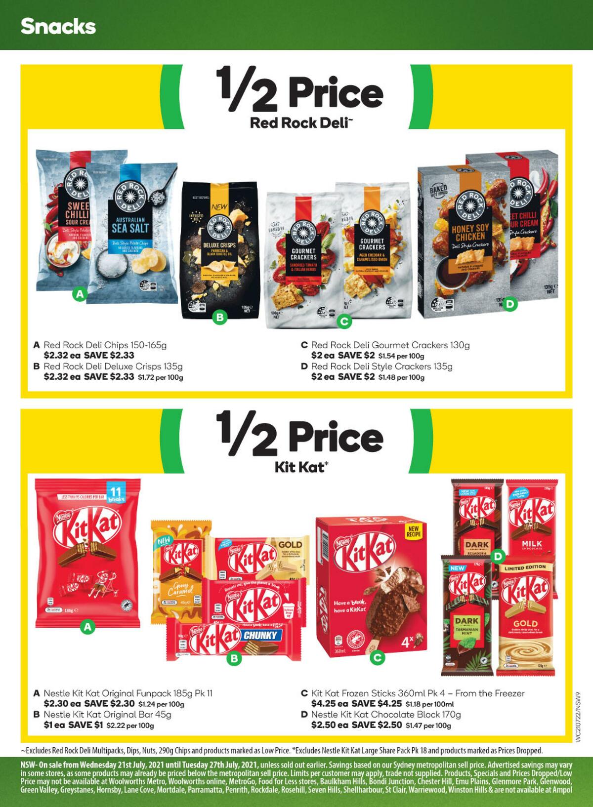 Woolworths Catalogues from 21 July