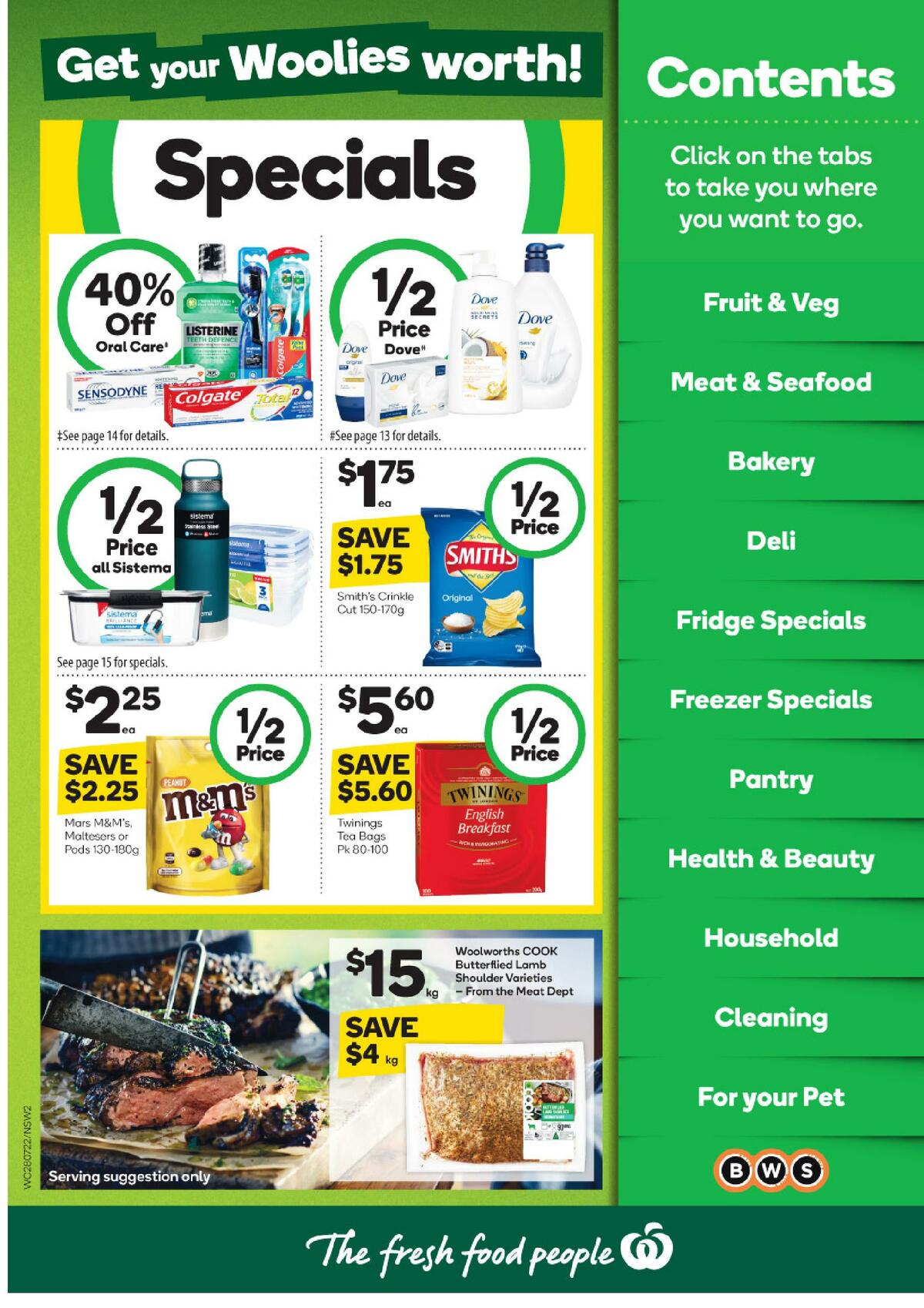 Woolworths Catalogues from 28 July