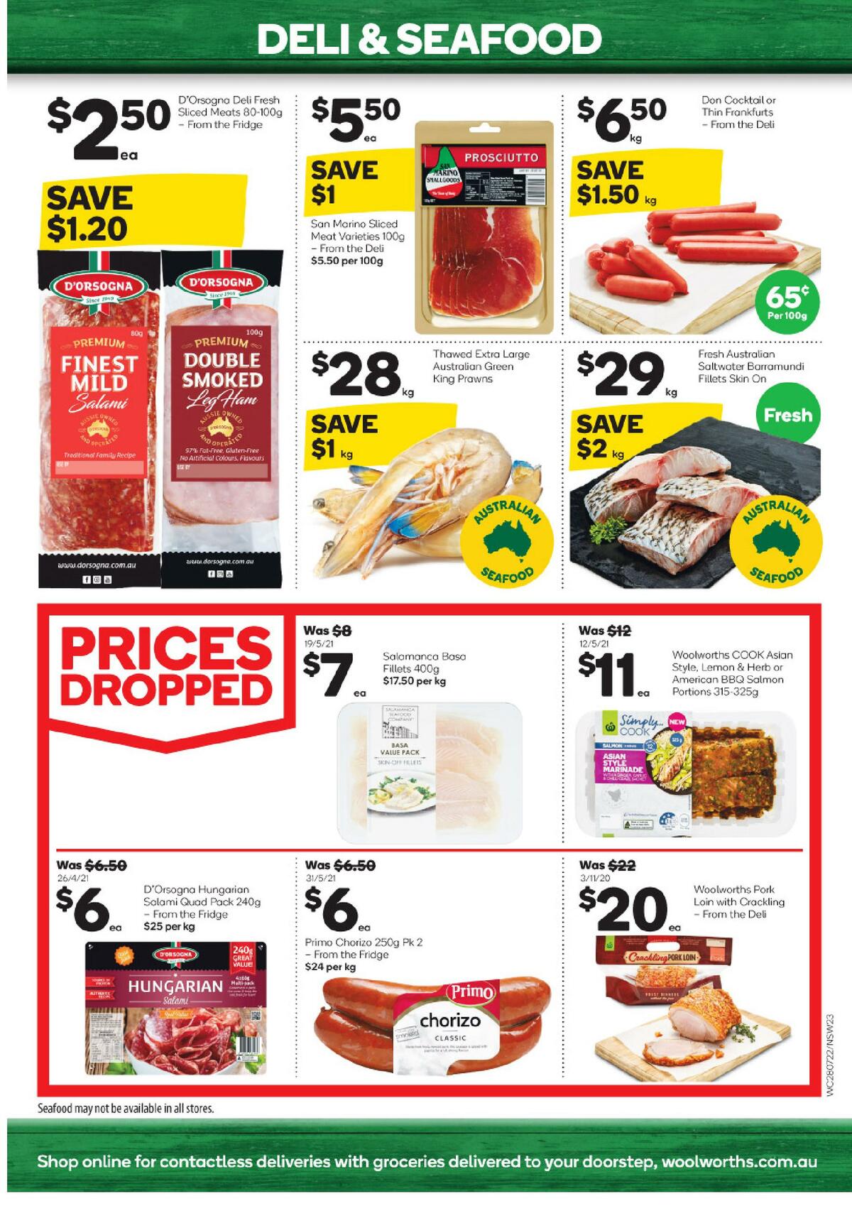 Woolworths Catalogues from 28 July